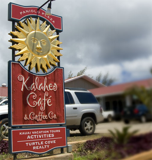 Kalaheo Café Sign Design