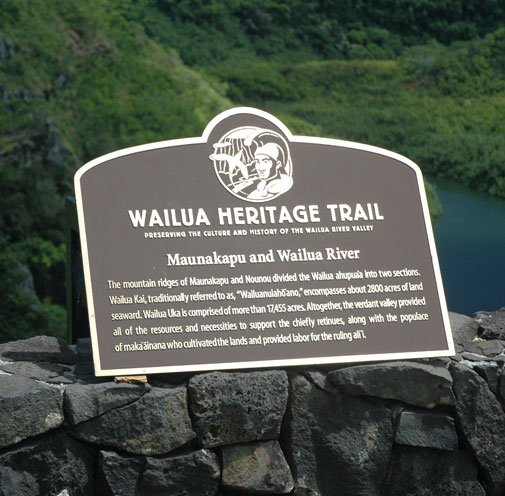 Wailua Heritage Trail Markers