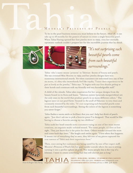 Tahia Pearls Advertorial