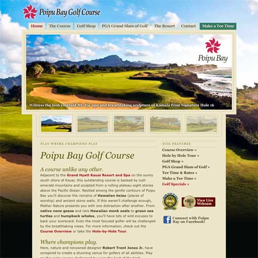 Poipu Bay Golf Course Website