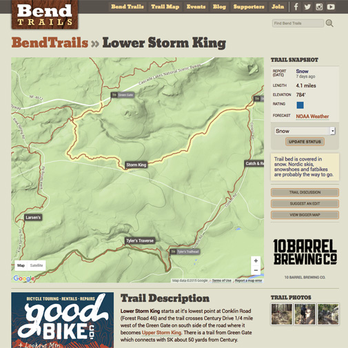 Bend Trails Website