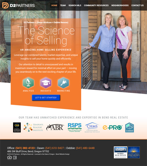 D2 Partners Website Design