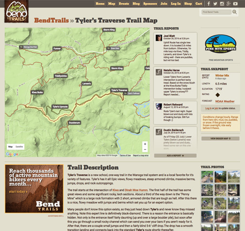 Bend Trails Website