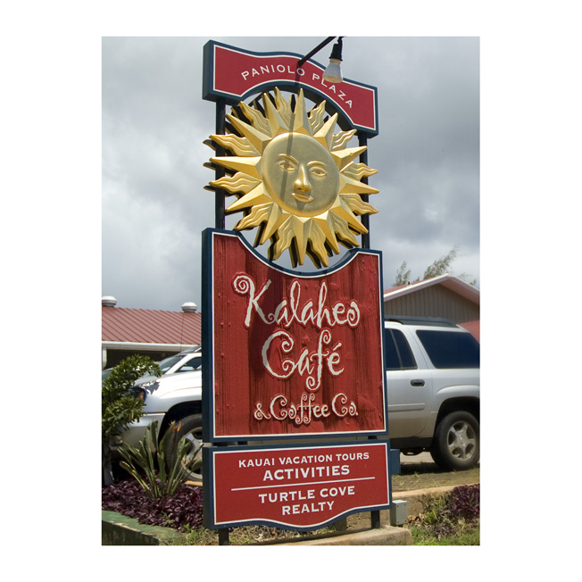 Kalaheo Café Sign Design