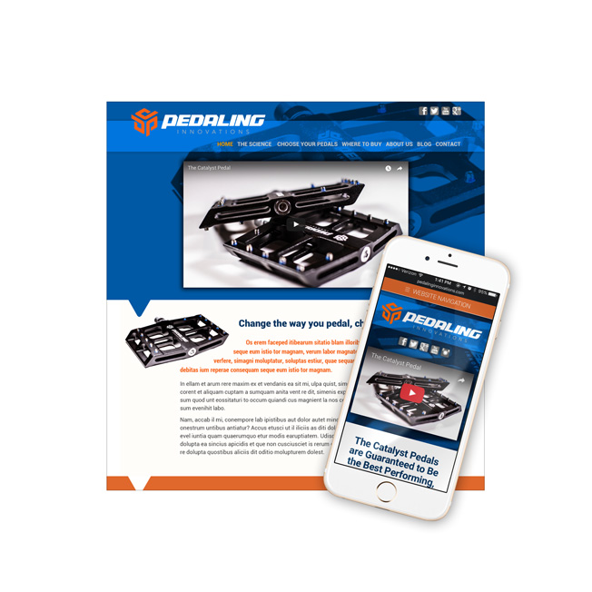 Pedaling Innovations Website Design