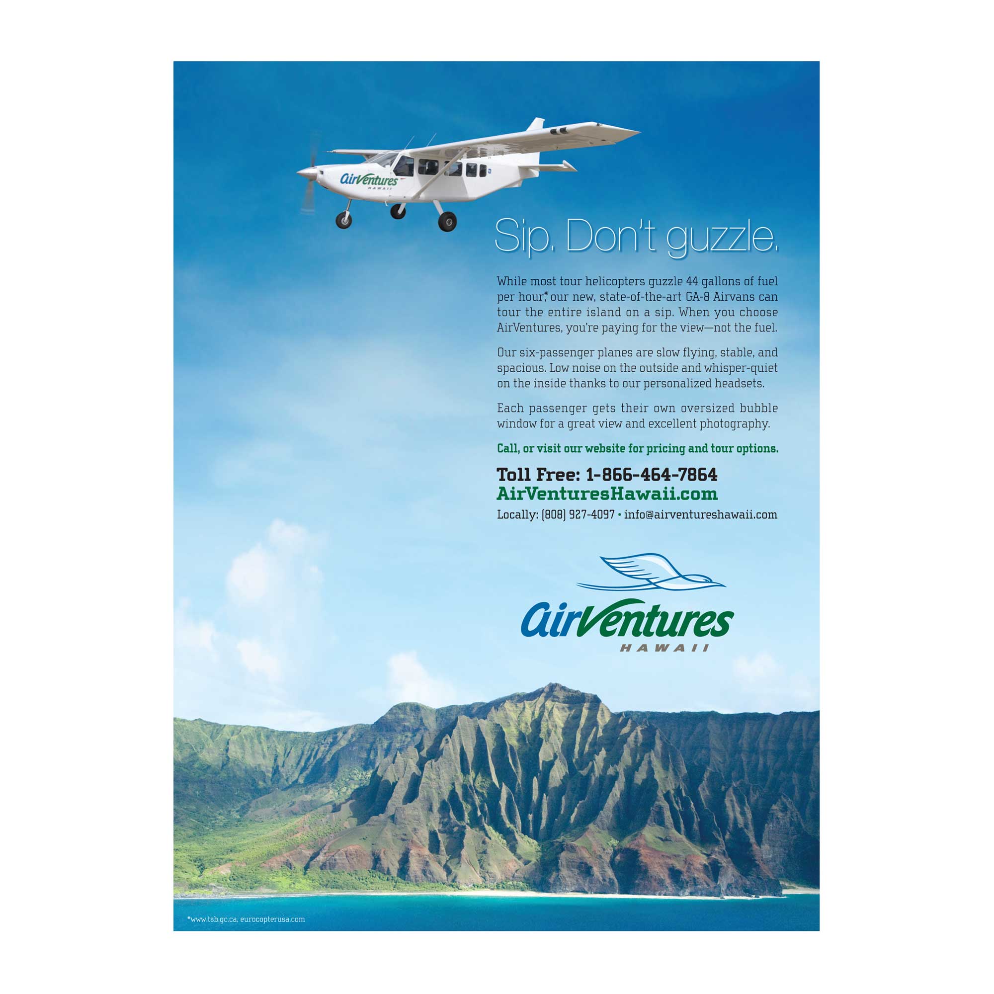 AirVentures Hawaii Print Ad