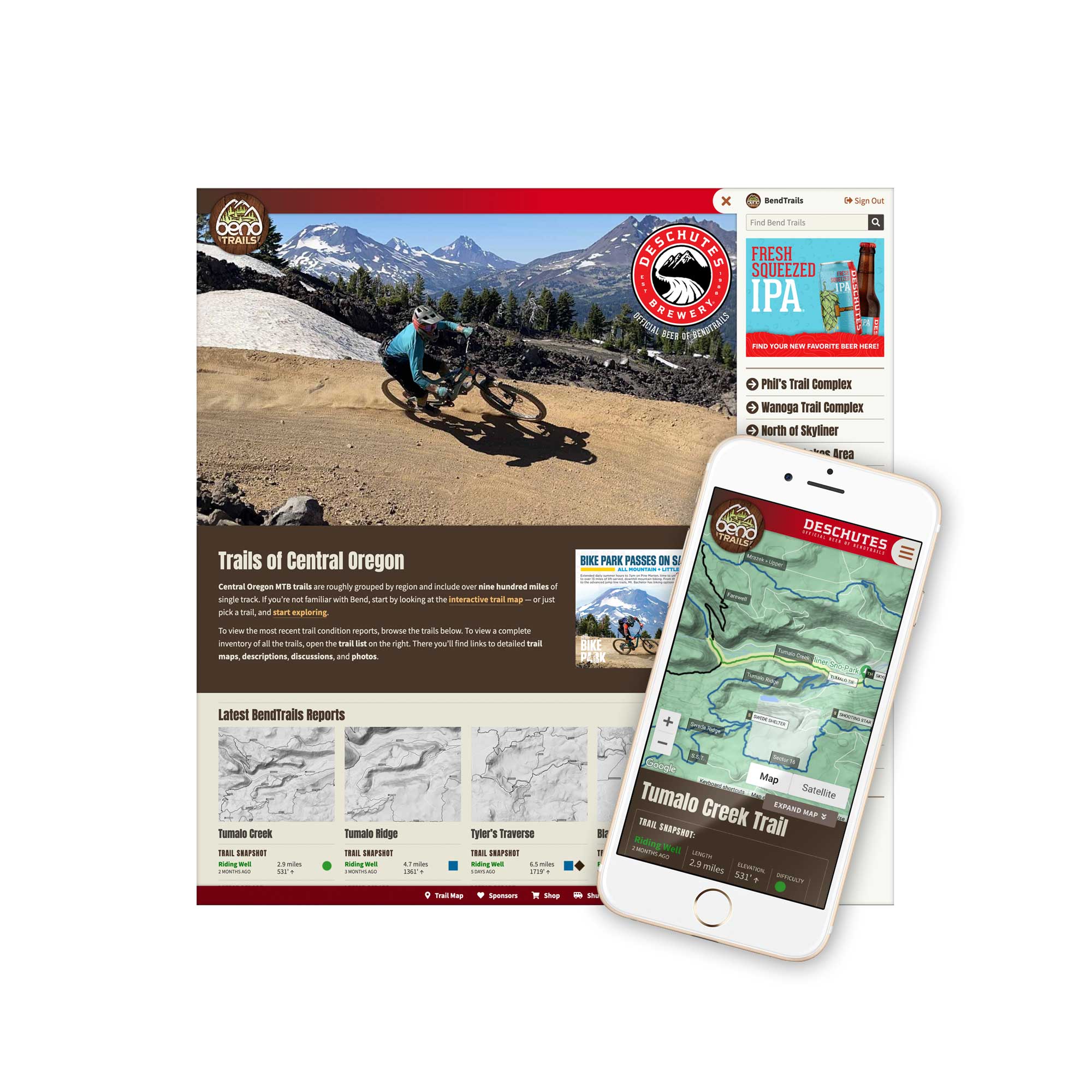 Bend Trails Website Design