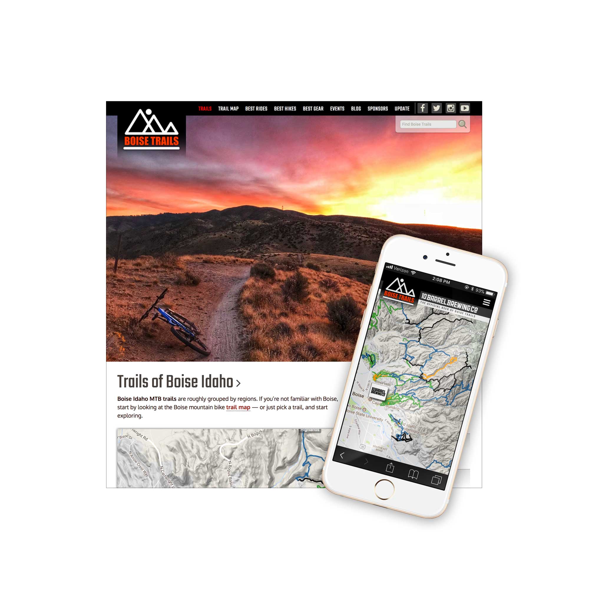 Boise Trails Website Design