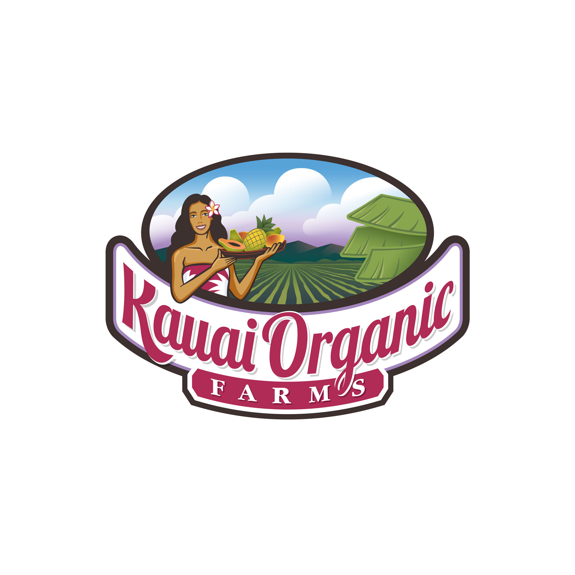 Kauai Organic Farms Logo Design