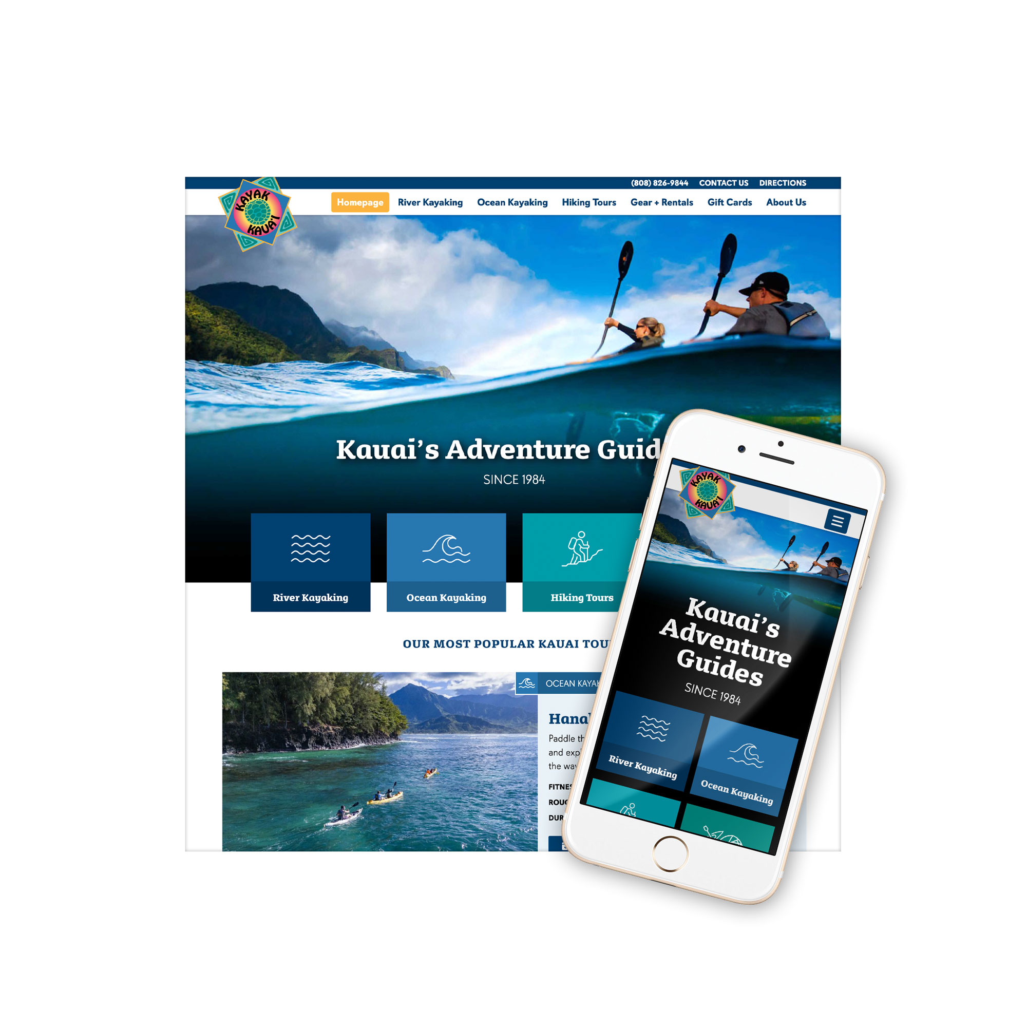 Kayak Kauai Website Design