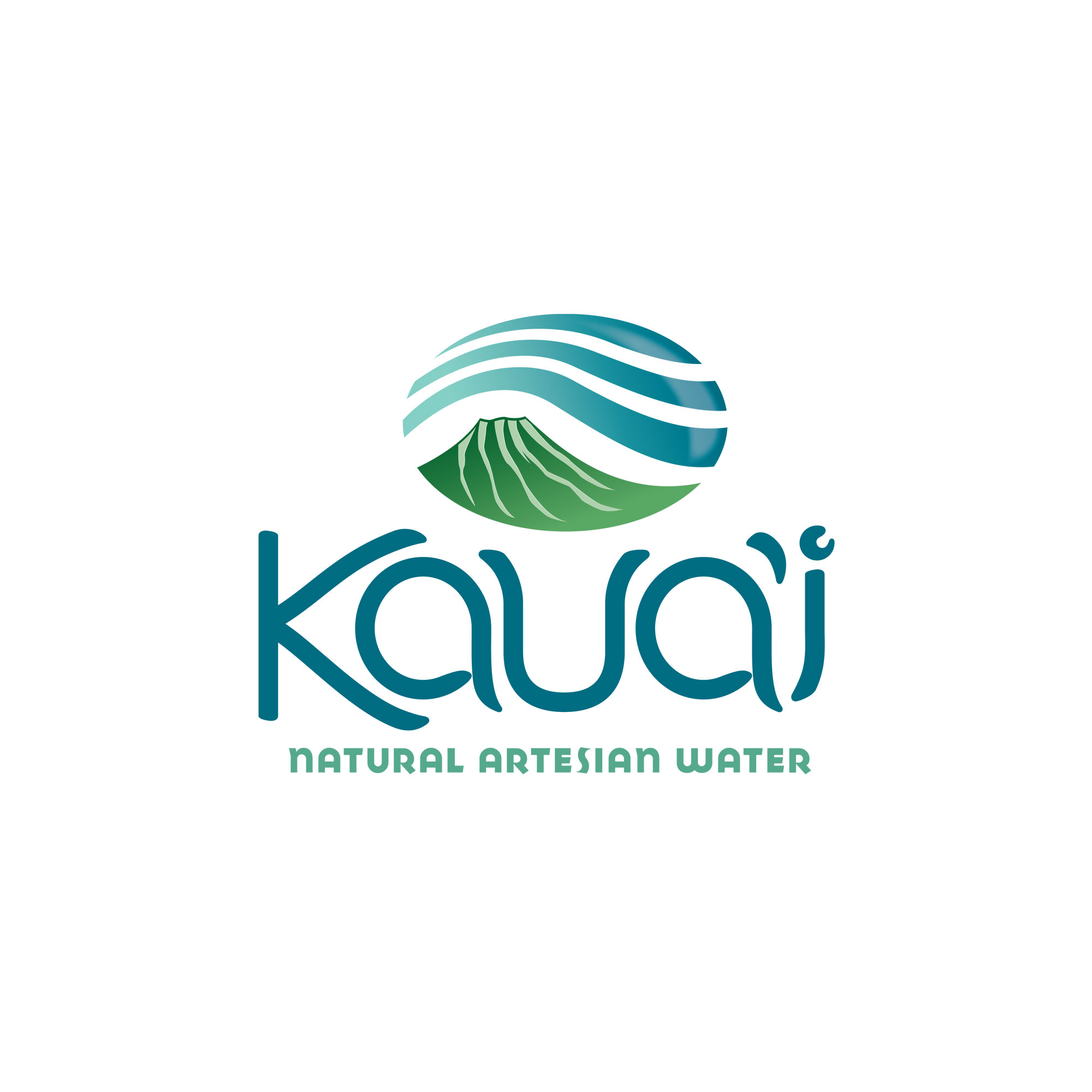 Kauai Natural Artesian Water Logo Design
