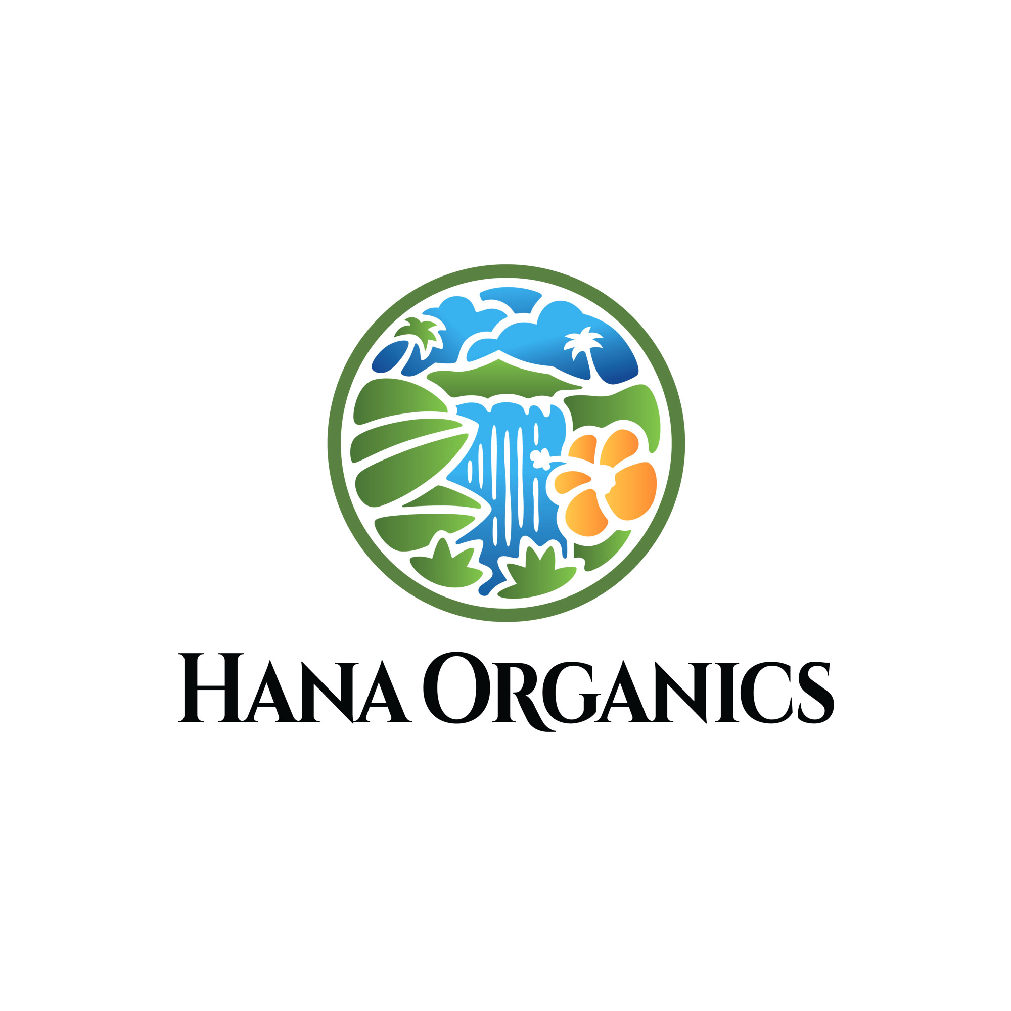 Hana Organics Logo Design