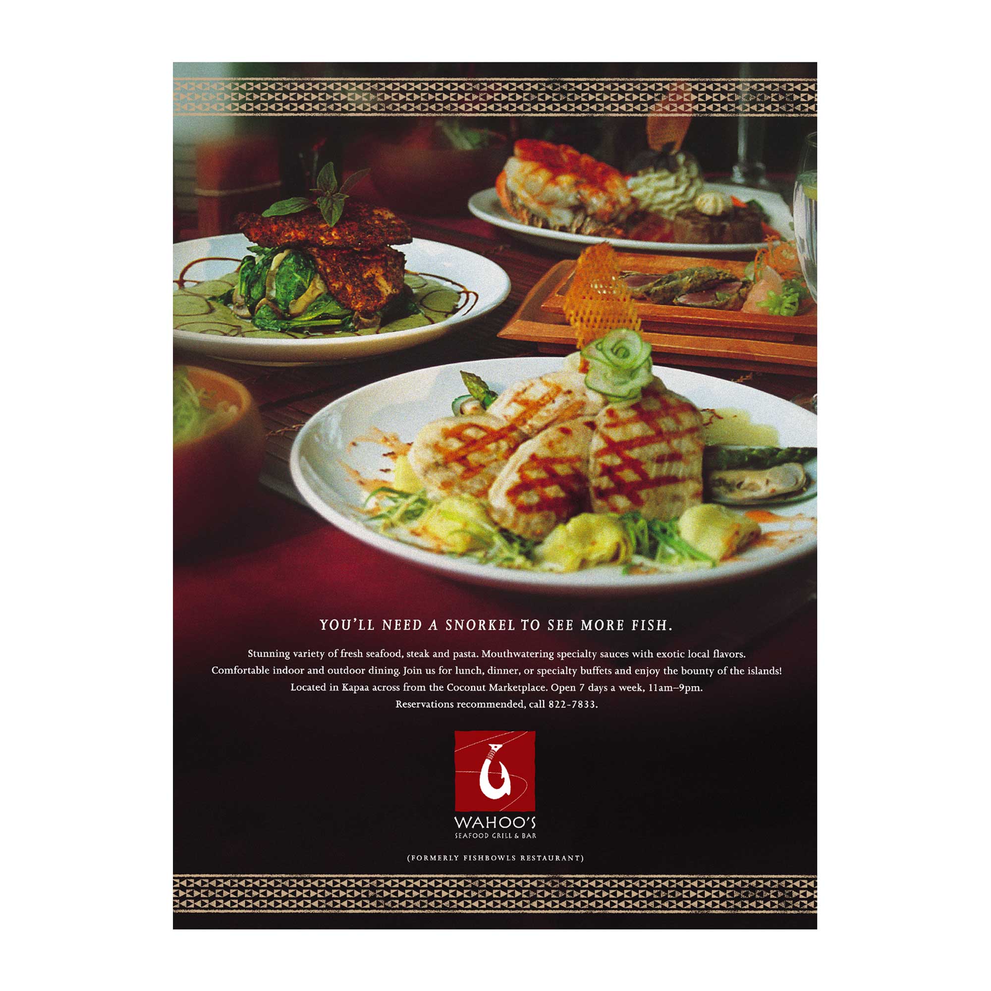 Wahoo’s Restaurant Advertising