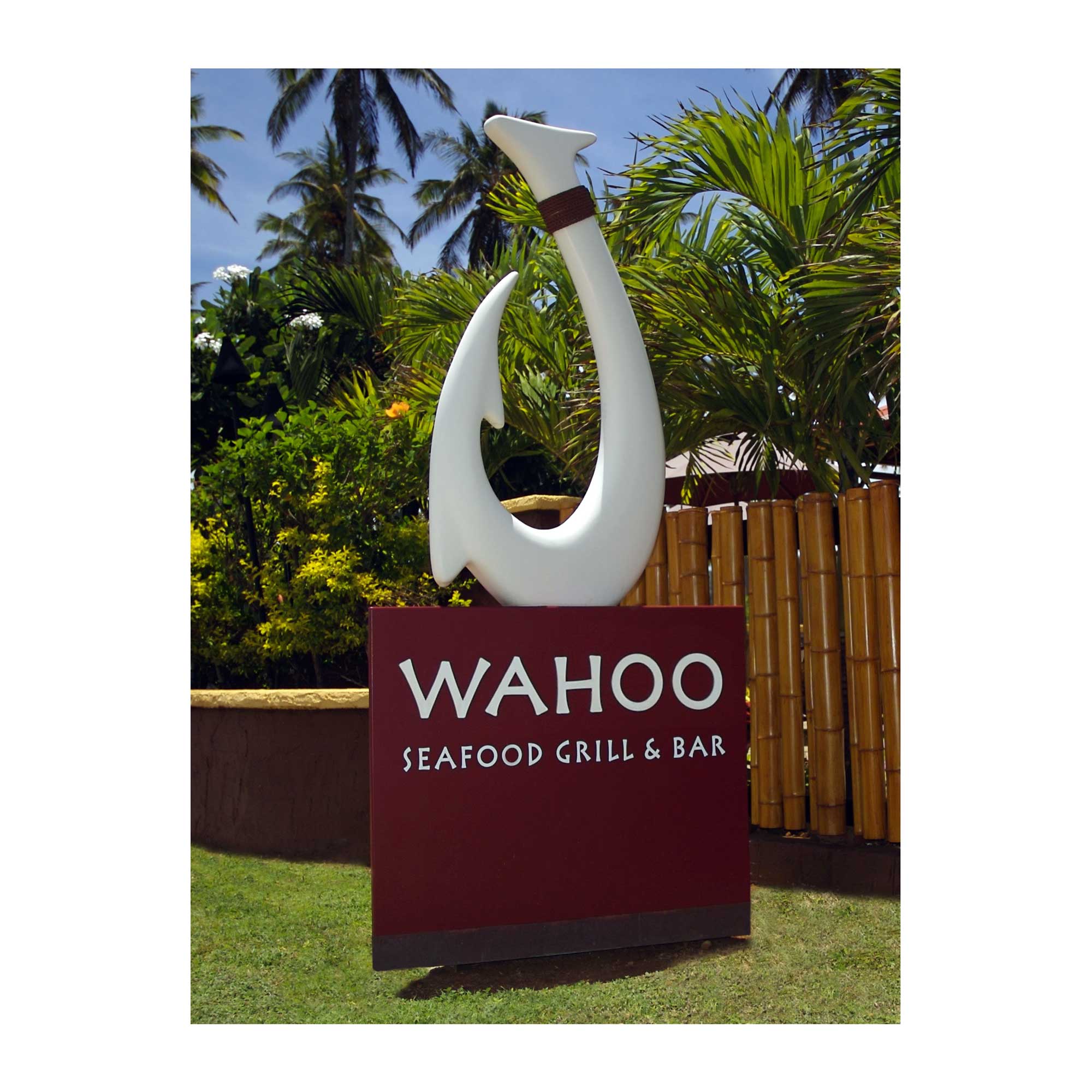 Wahoo Restaurant Signage